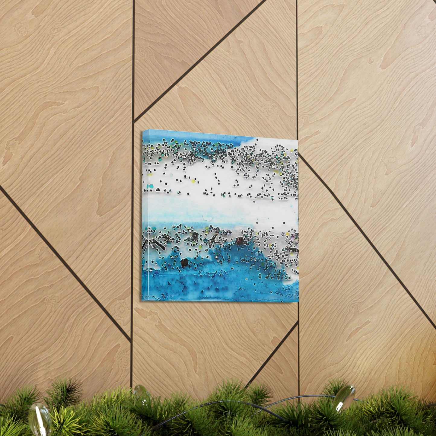 Fractal Blue 7 Canvas Print - Alja Design
