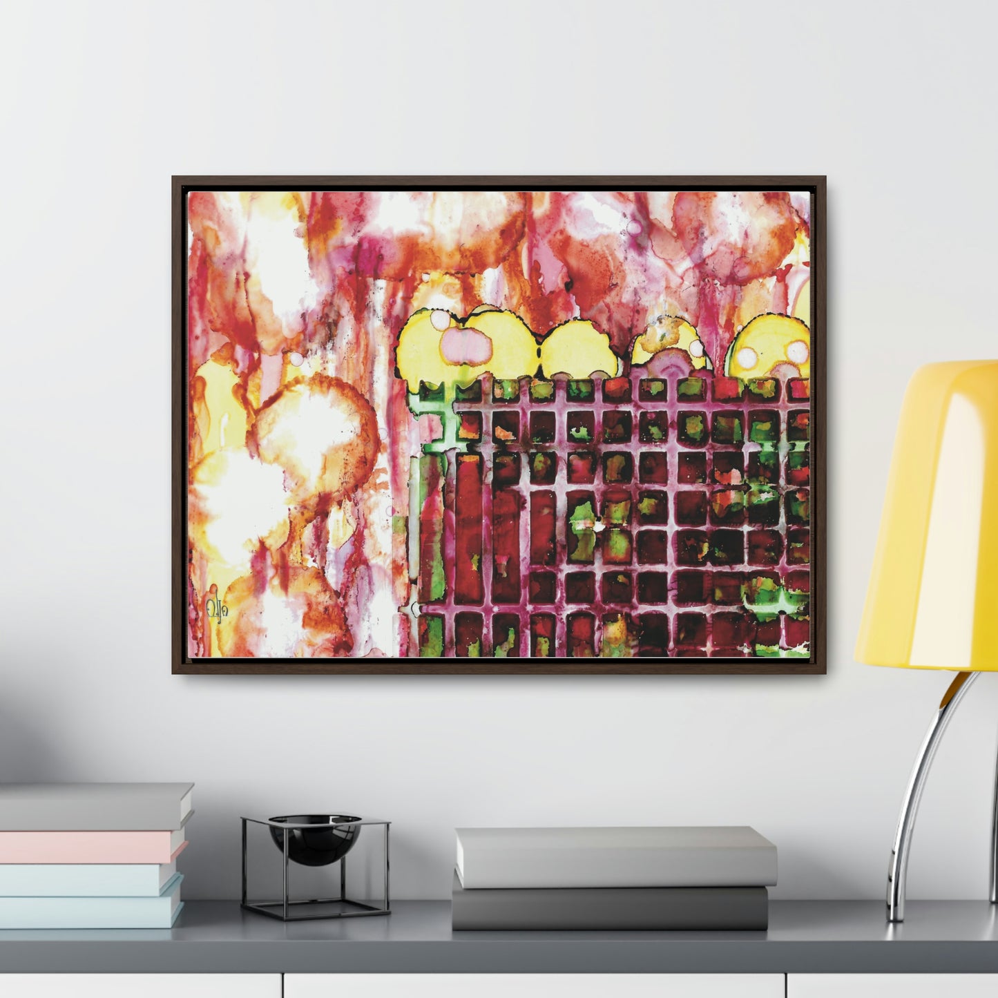 Off the Grid 11 Framed Canvas Print - Alja Design
