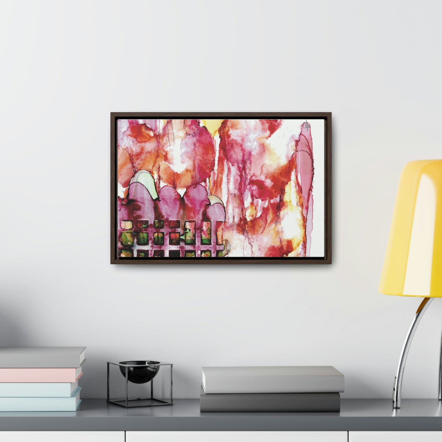 Off the Grid 13 Framed Canvas Print - Alja Design