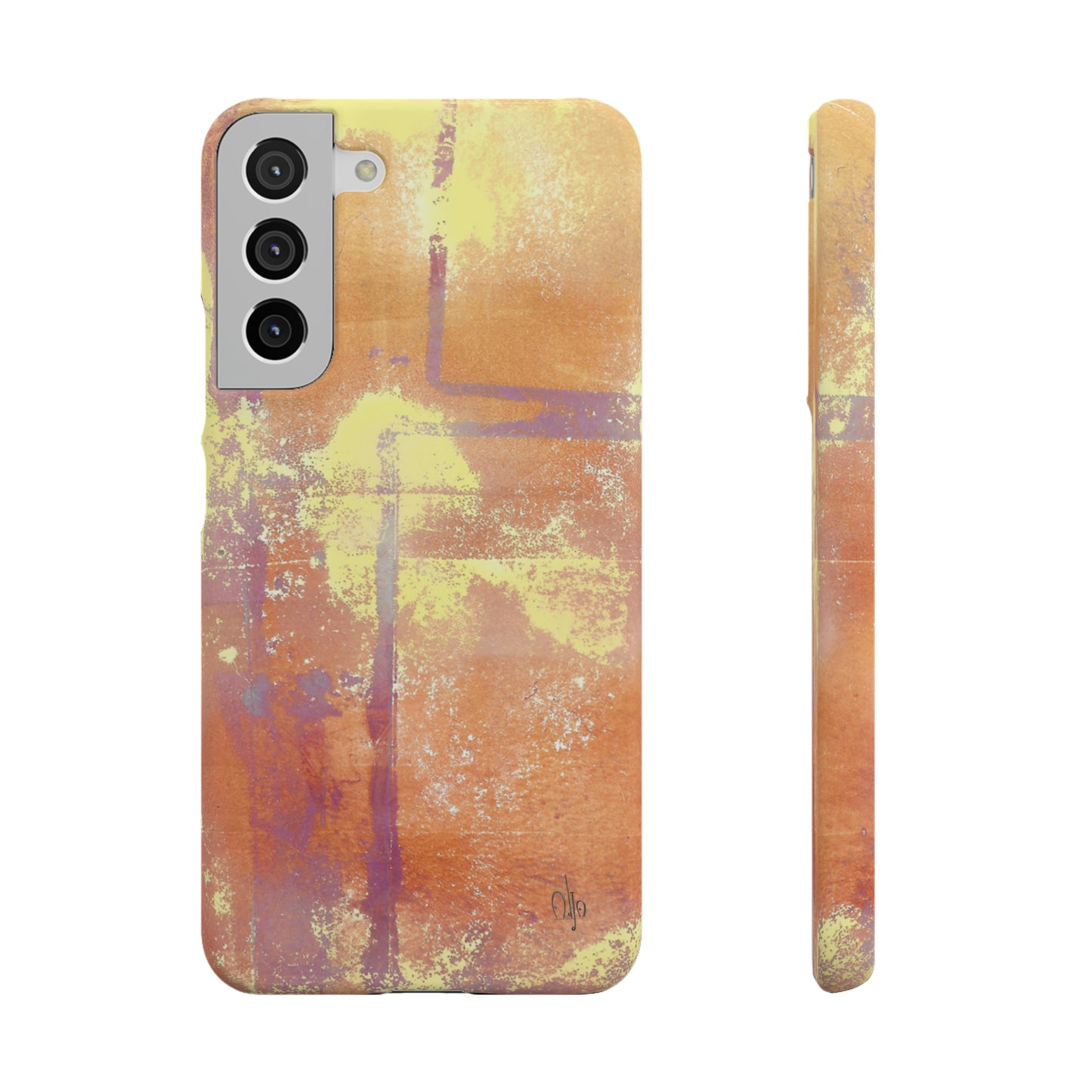 iPhone Samsung Galaxy Pixel5G Snap Case Phone Case Passionate Orange - Alja Design