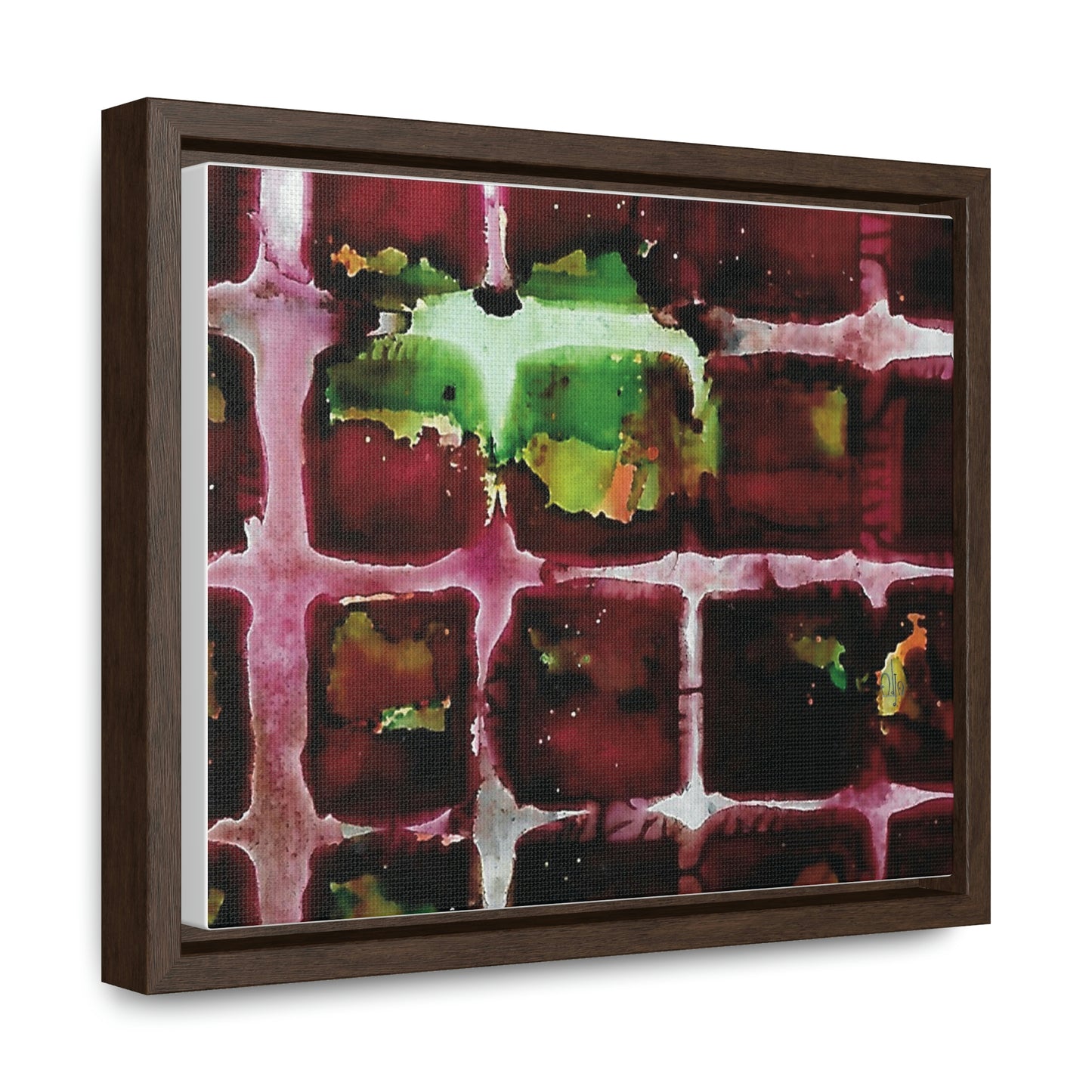 Off the Grid 7 Framed Canvas Print - Alja Design