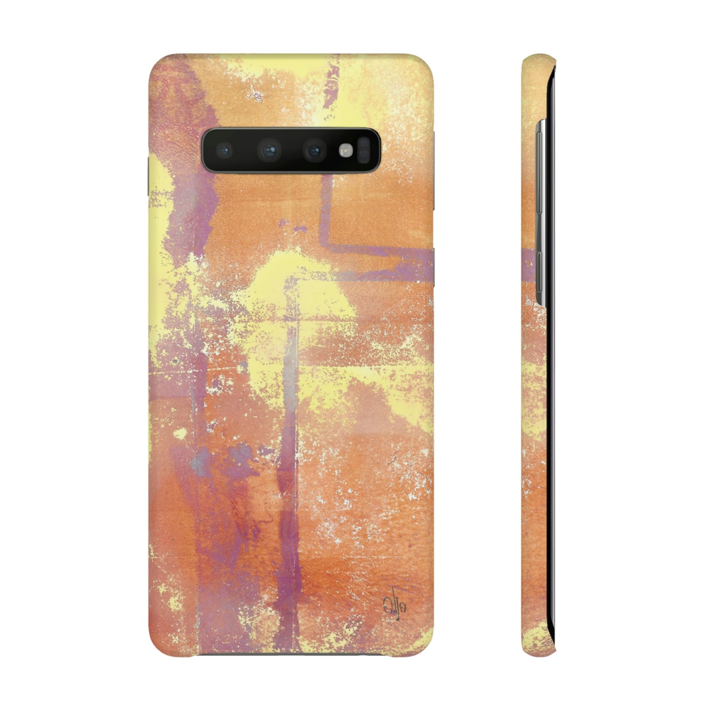 iPhone Samsung Galaxy Pixel5G Snap Case Phone Case Passionate Orange - Alja Design