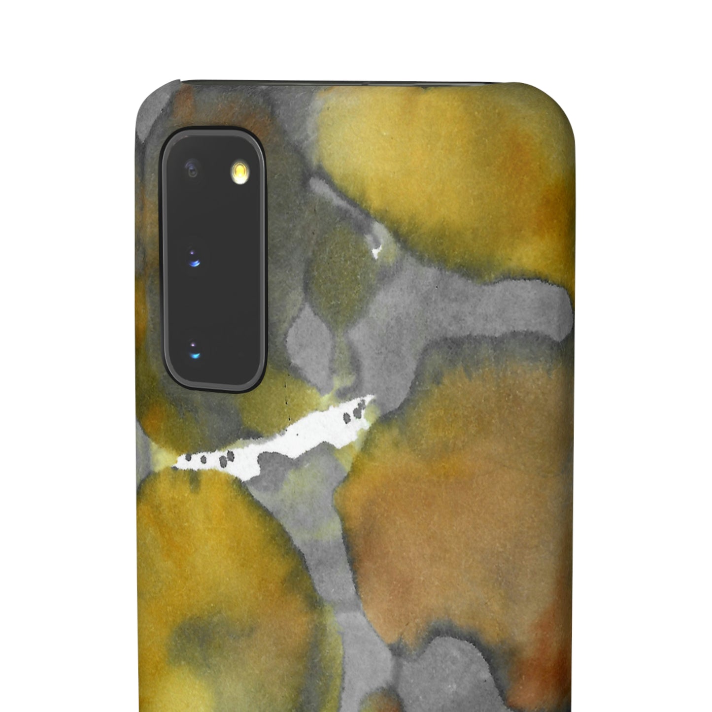 iPhone Samsung Galaxy Pixel5G Snap Case Phone Case Yellow Volcano - Alja Design