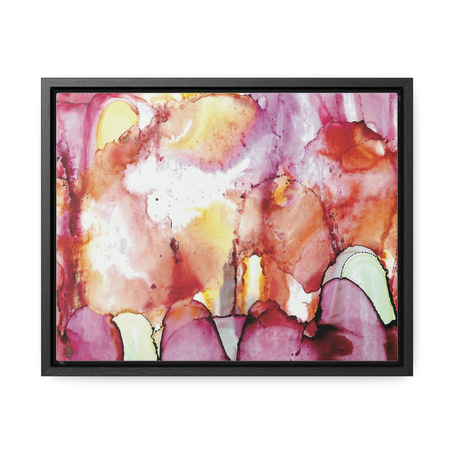Off the Grid 12 Framed Canvas Print - Alja Design