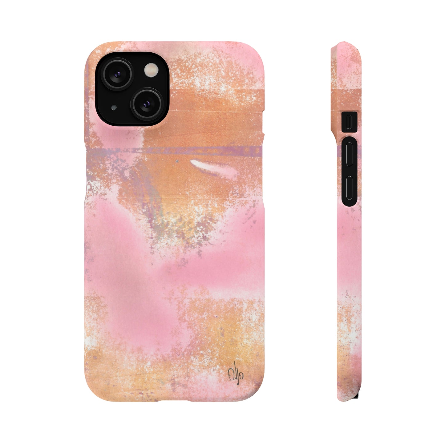 iPhone Samsung Galaxy Pixel5G Snap Case Phone Case Passionate Pink - Alja Design