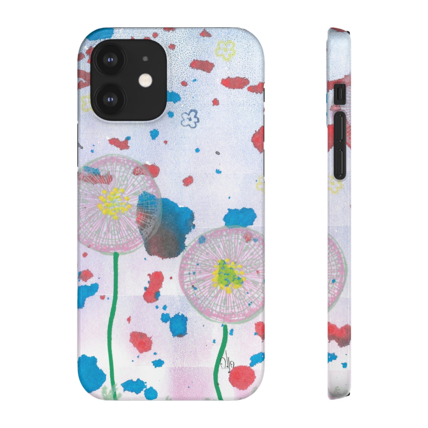 iPhone Samsung Galaxy Pixel5G Snap Case Phone Case Dandelion Party - Alja Design