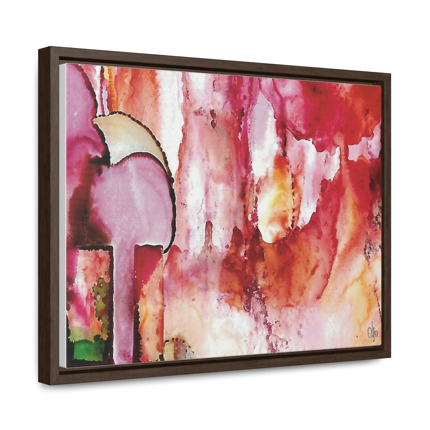 Off the Grid 6 Framed Canvas Print - Alja Design