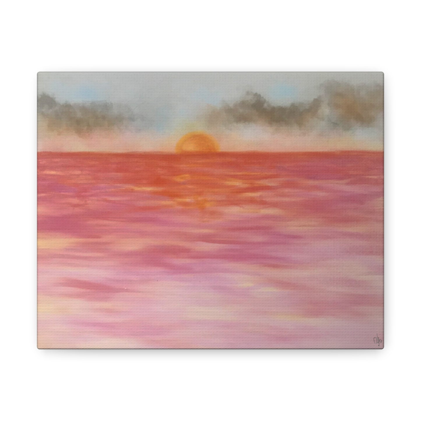 Red Sunset Canvas Print - Alja Design