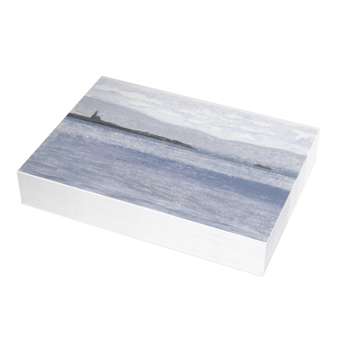 Lighthouse Point Folded Greeting Card - Alja Design