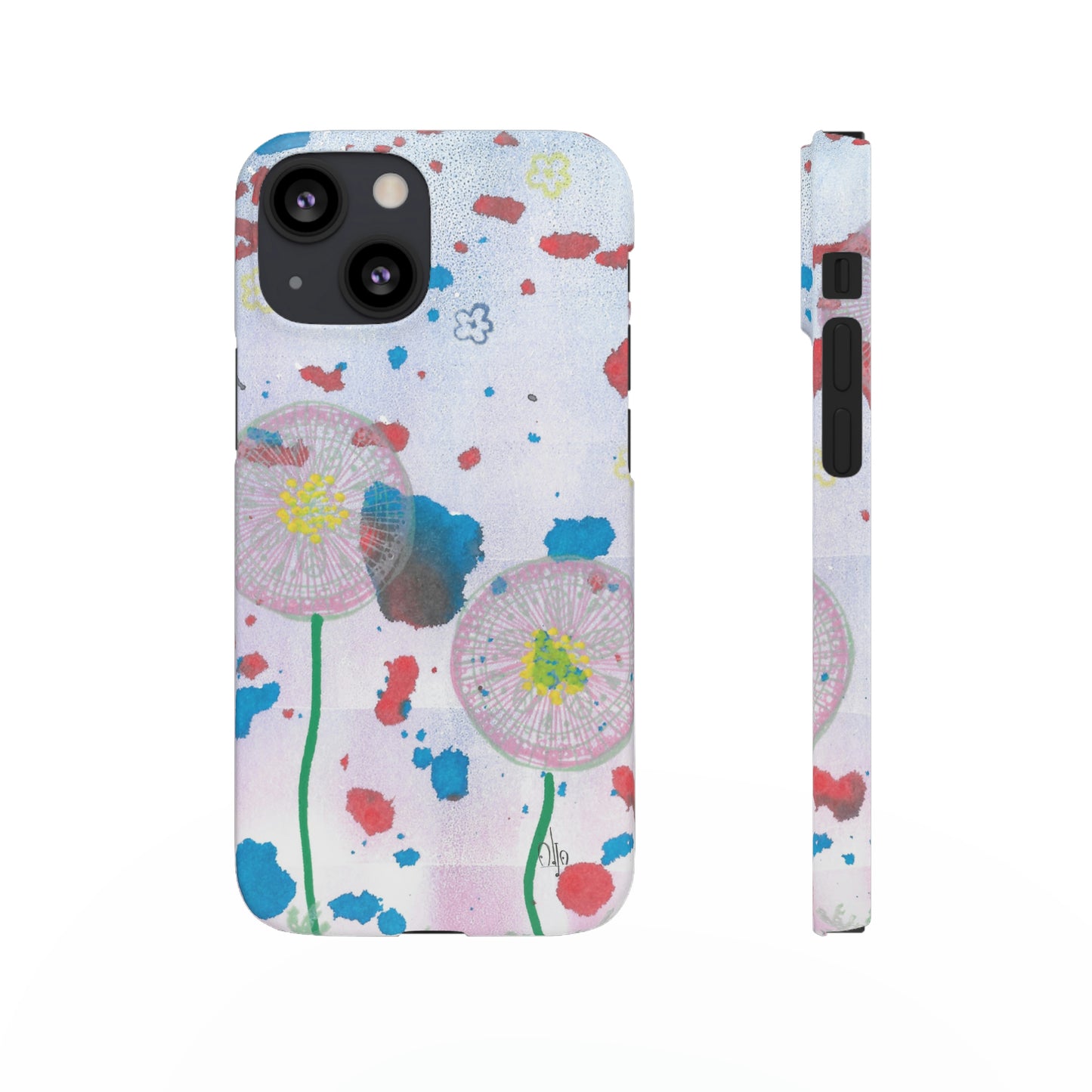 iPhone Samsung Galaxy Pixel5G Snap Case Phone Case Dandelion Party - Alja Design
