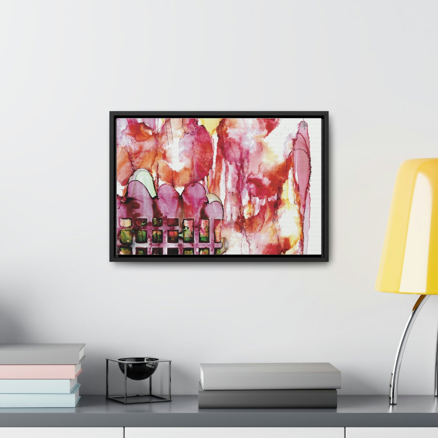 Off the Grid 13 Framed Canvas Print - Alja Design