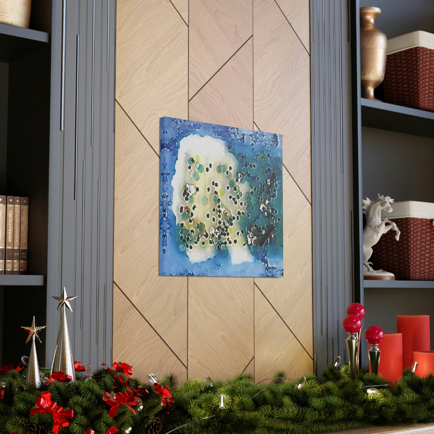 Fractal Blue 8 Canvas Print - Alja Design