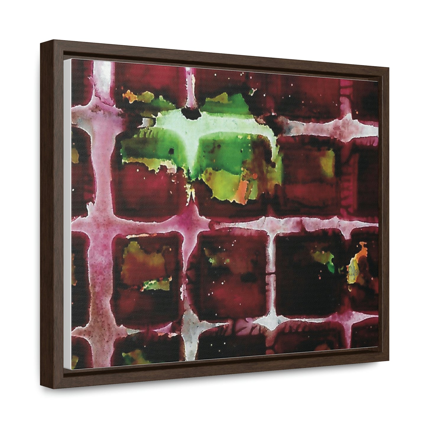 Off the Grid 7 Framed Canvas Print - Alja Design