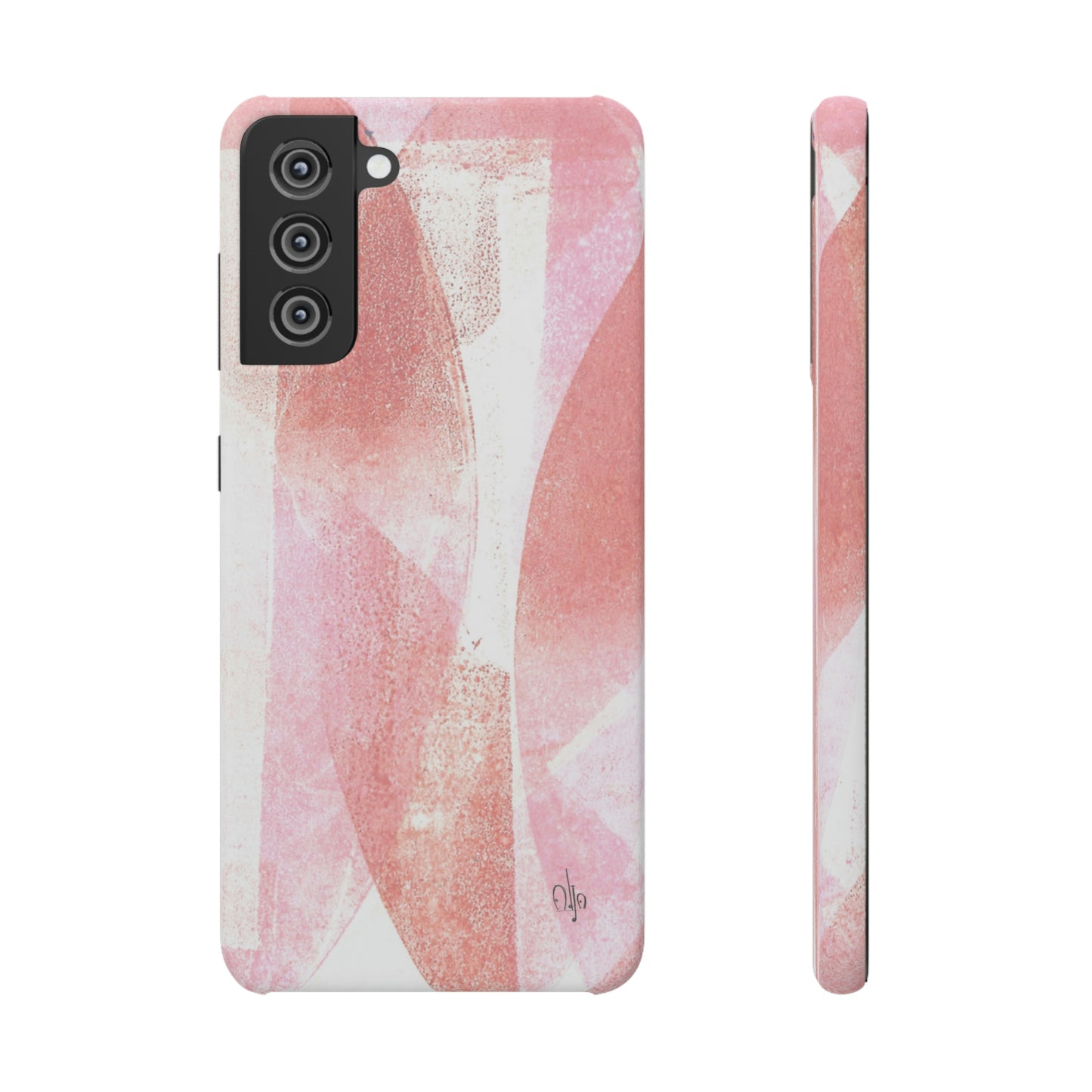 iPhone Samsung Galaxy Pixel5G Snap Case Phone Case Red Glass