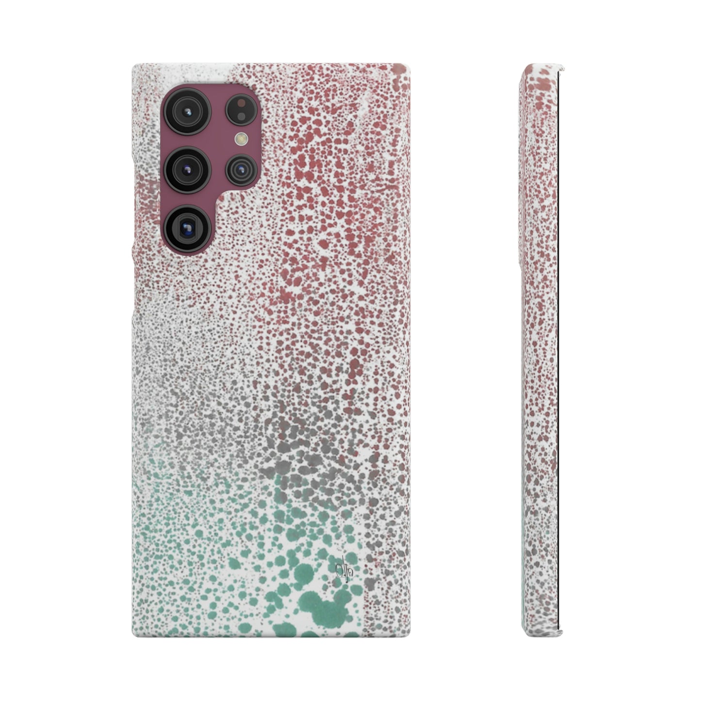 iPhone Samsung Galaxy Pixel5G Snap Case Phone Case Gradient Drip - Alja Design