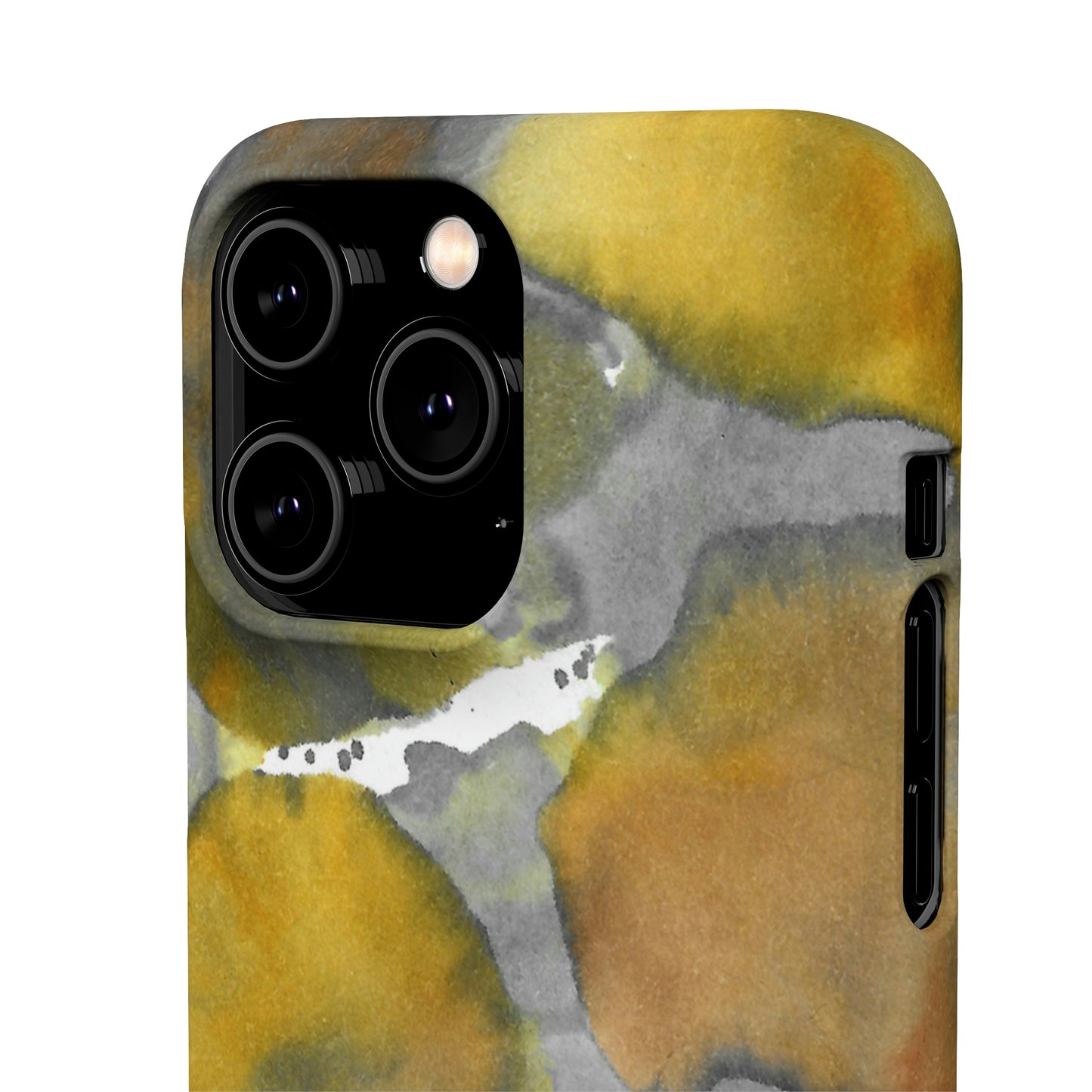 iPhone Samsung Galaxy Pixel5G Snap Case Phone Case Yellow Volcano - Alja Design