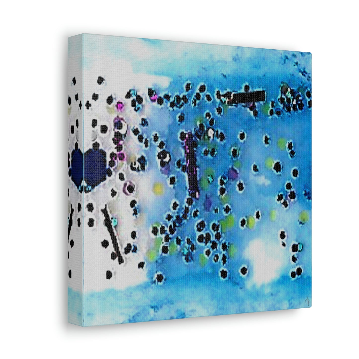Fractal Blue 4 Canvas Print - Alja Design