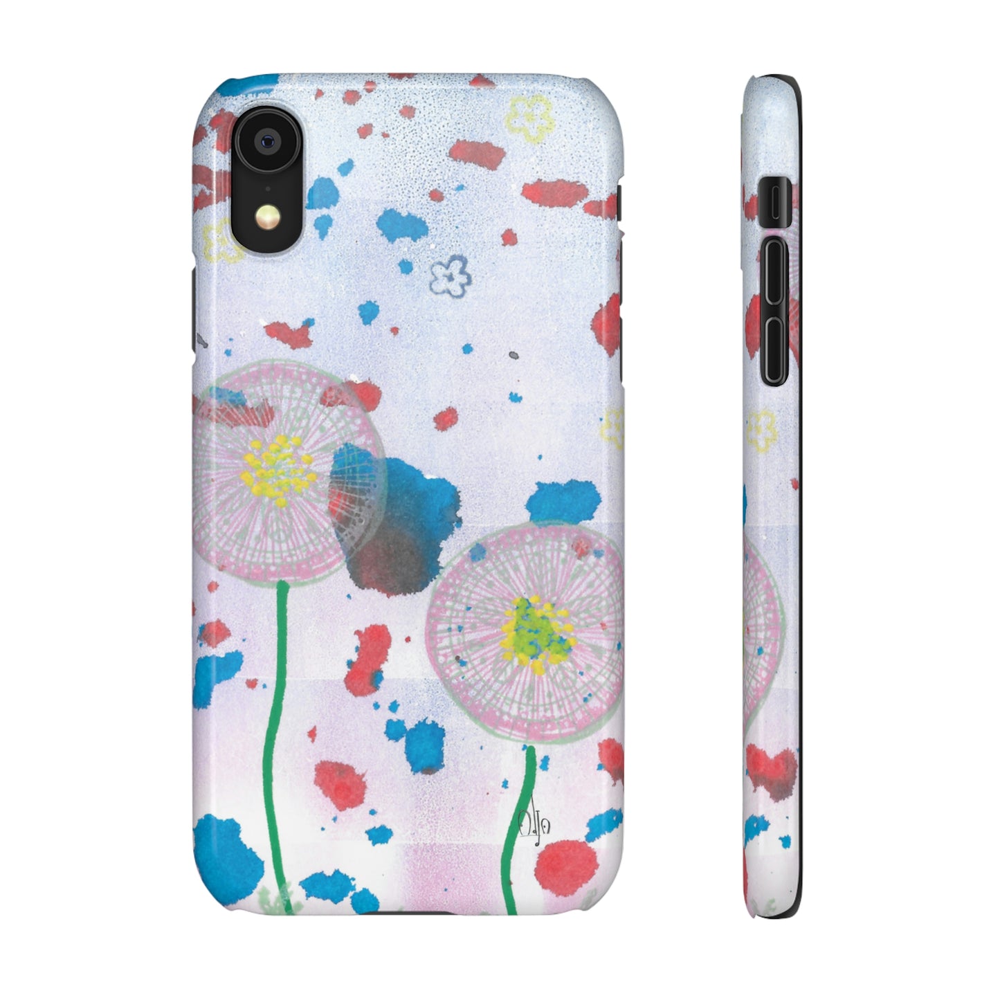 iPhone Samsung Galaxy Pixel5G Snap Case Phone Case Dandelion Party - Alja Design