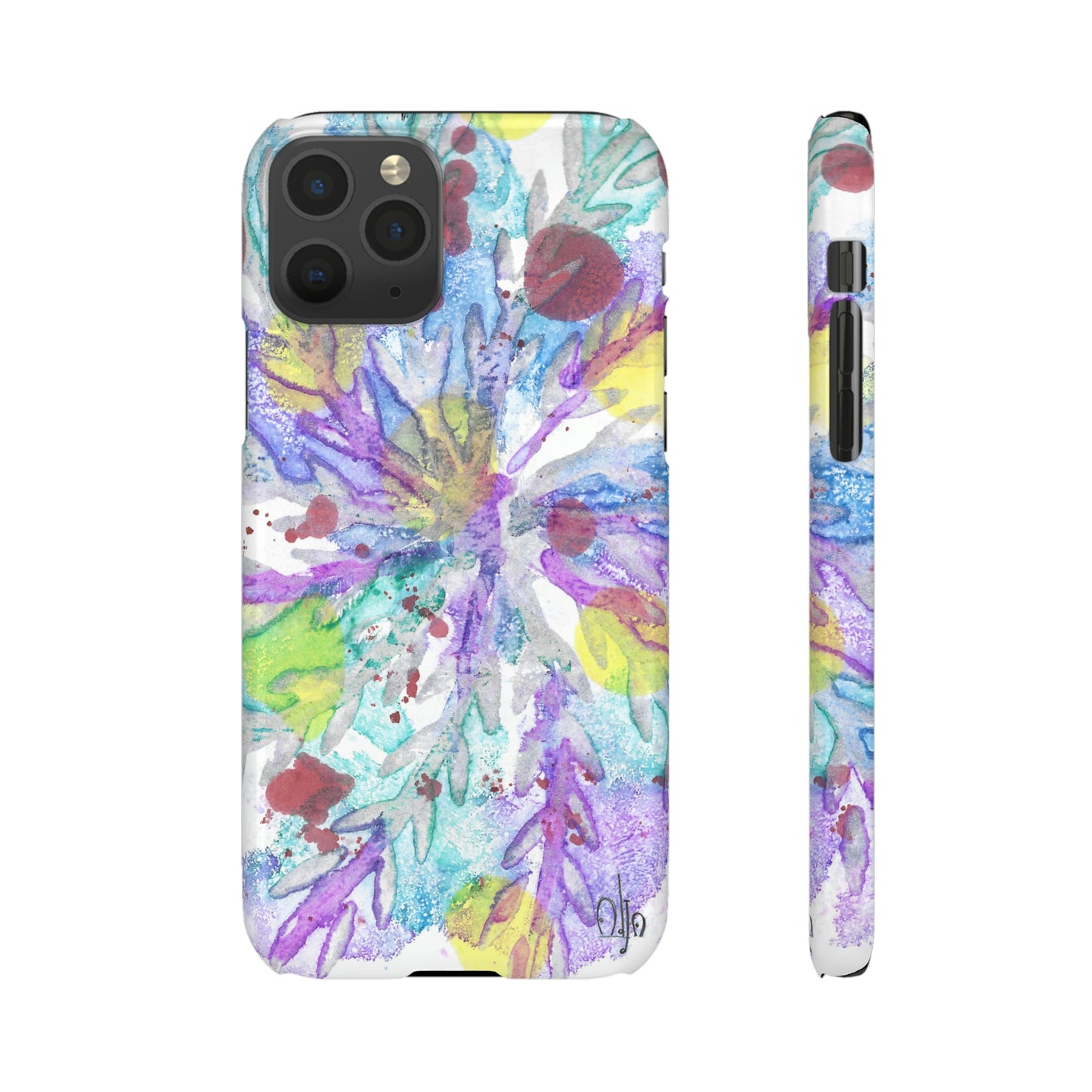 iPhone Samsung Galaxy Pixel5G Snap Case Phone Case Winter Colors - Alja Design