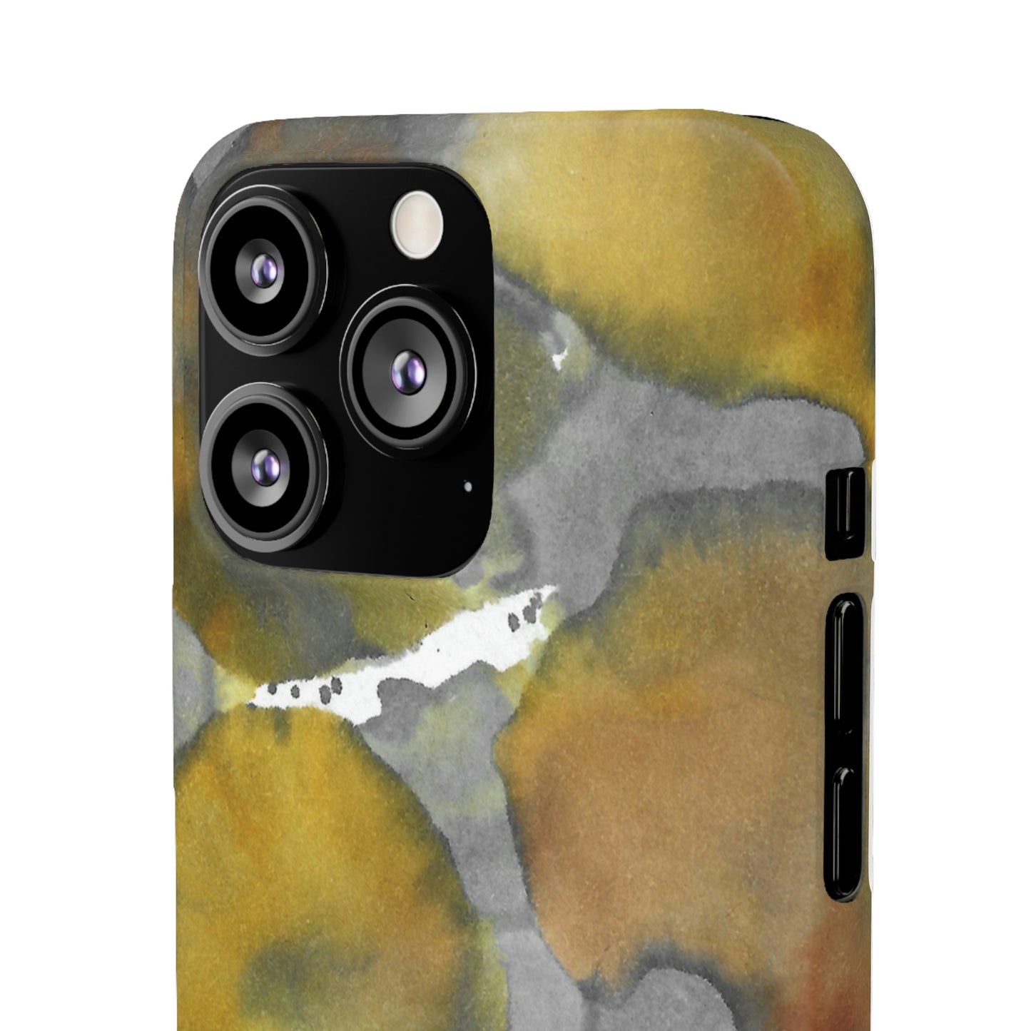 iPhone Samsung Galaxy Pixel5G Snap Case Phone Case Yellow Volcano - Alja Design