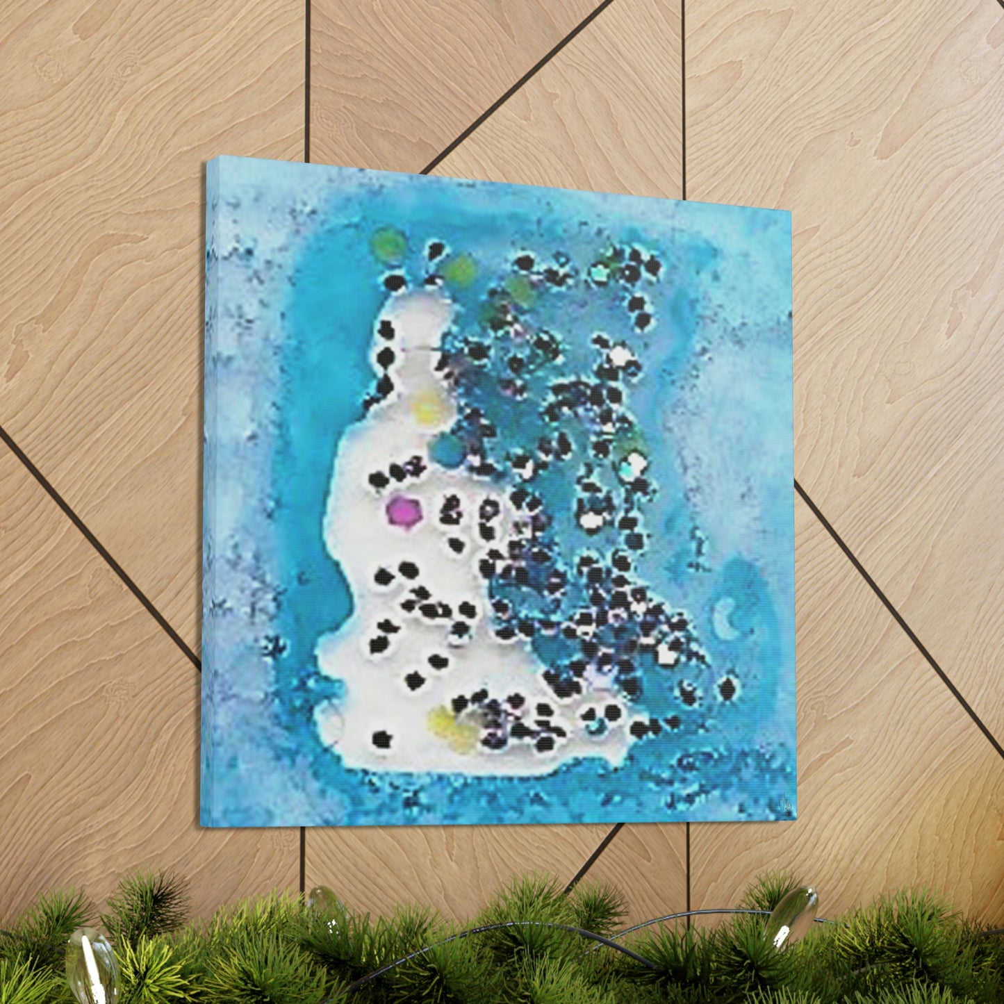 Fractal Blue 11 Canvas Print - Alja Design
