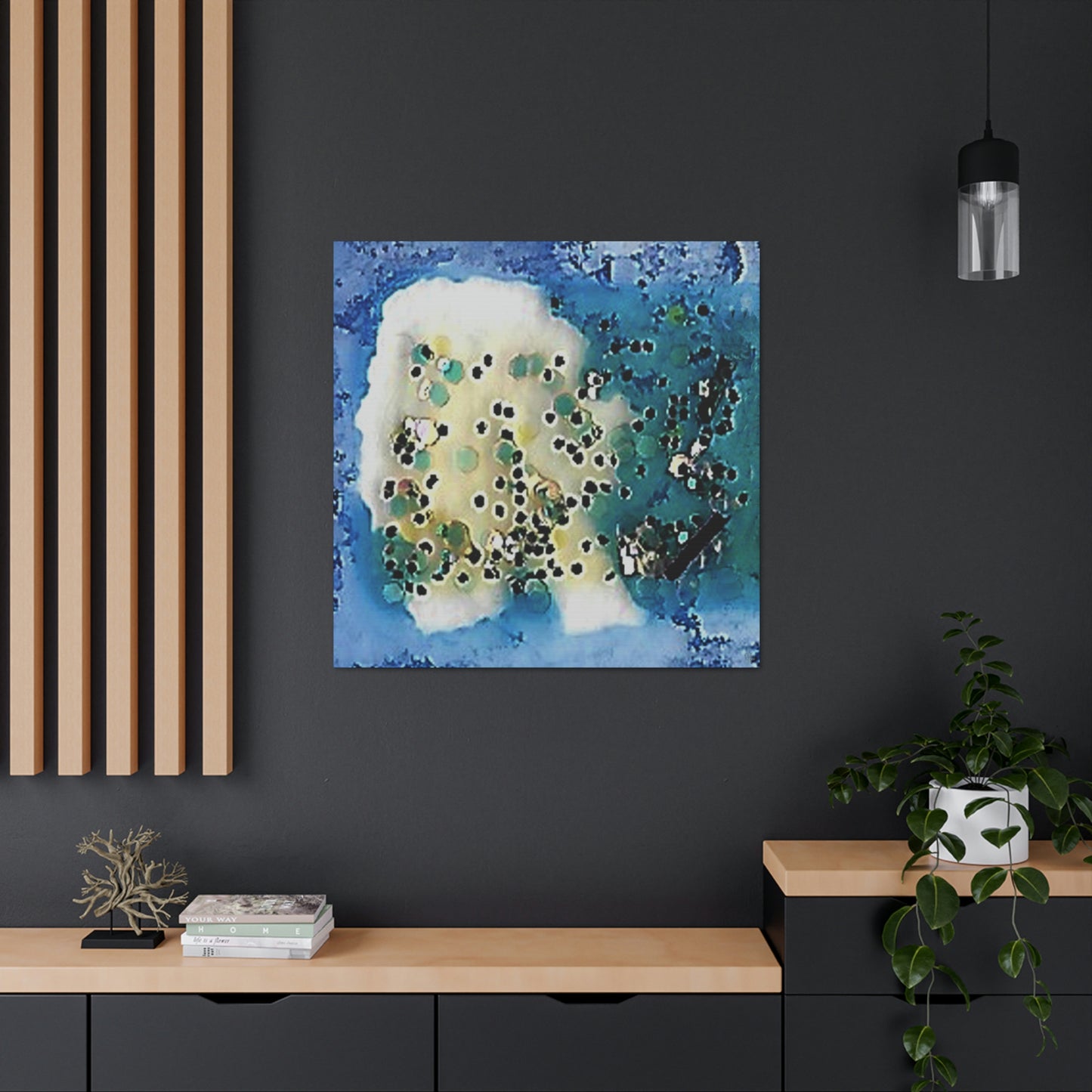 Fractal Blue 8 Canvas Print - Alja Design