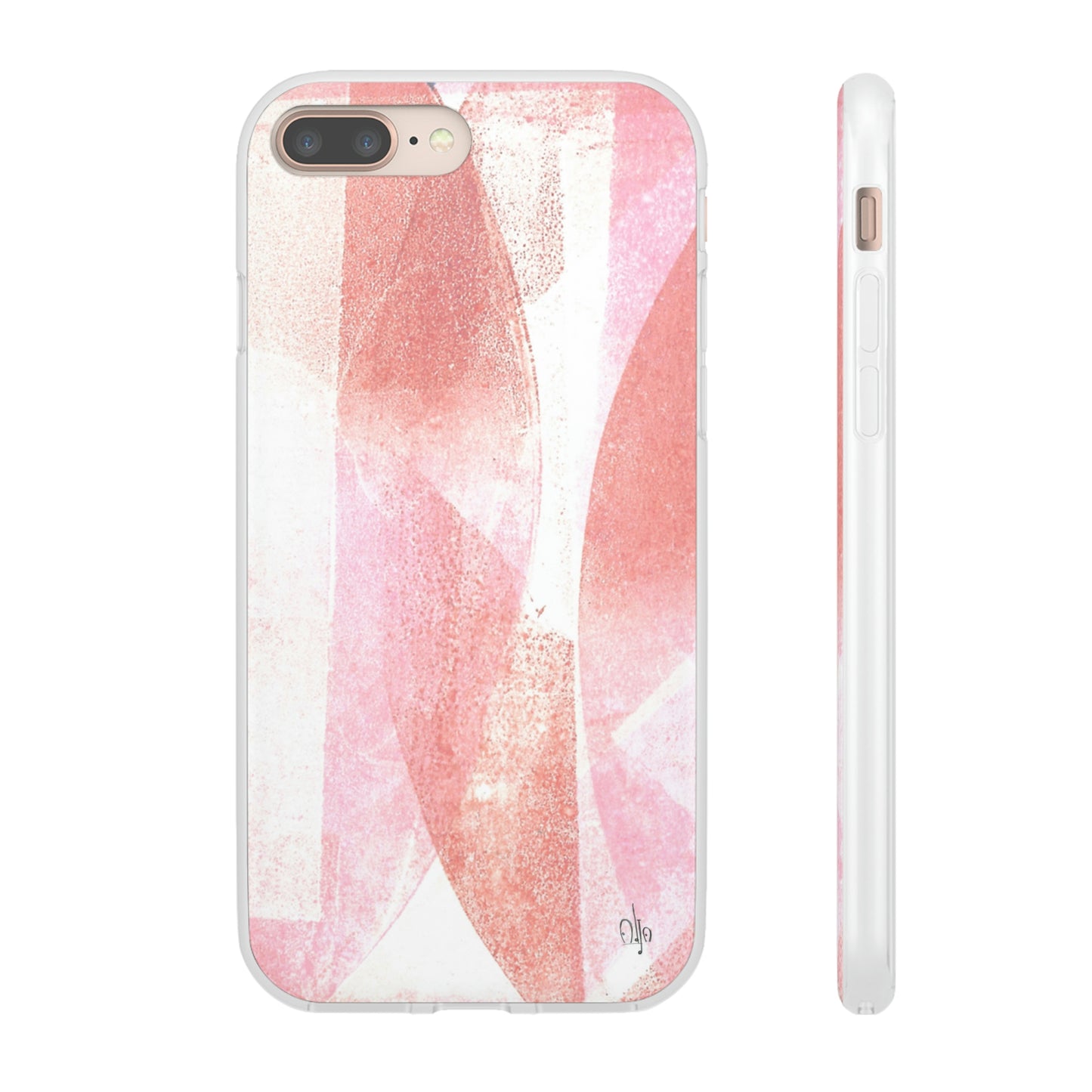 iPhone and Samsung Galaxy Flexi Phone Case Red Glass - Alja Design