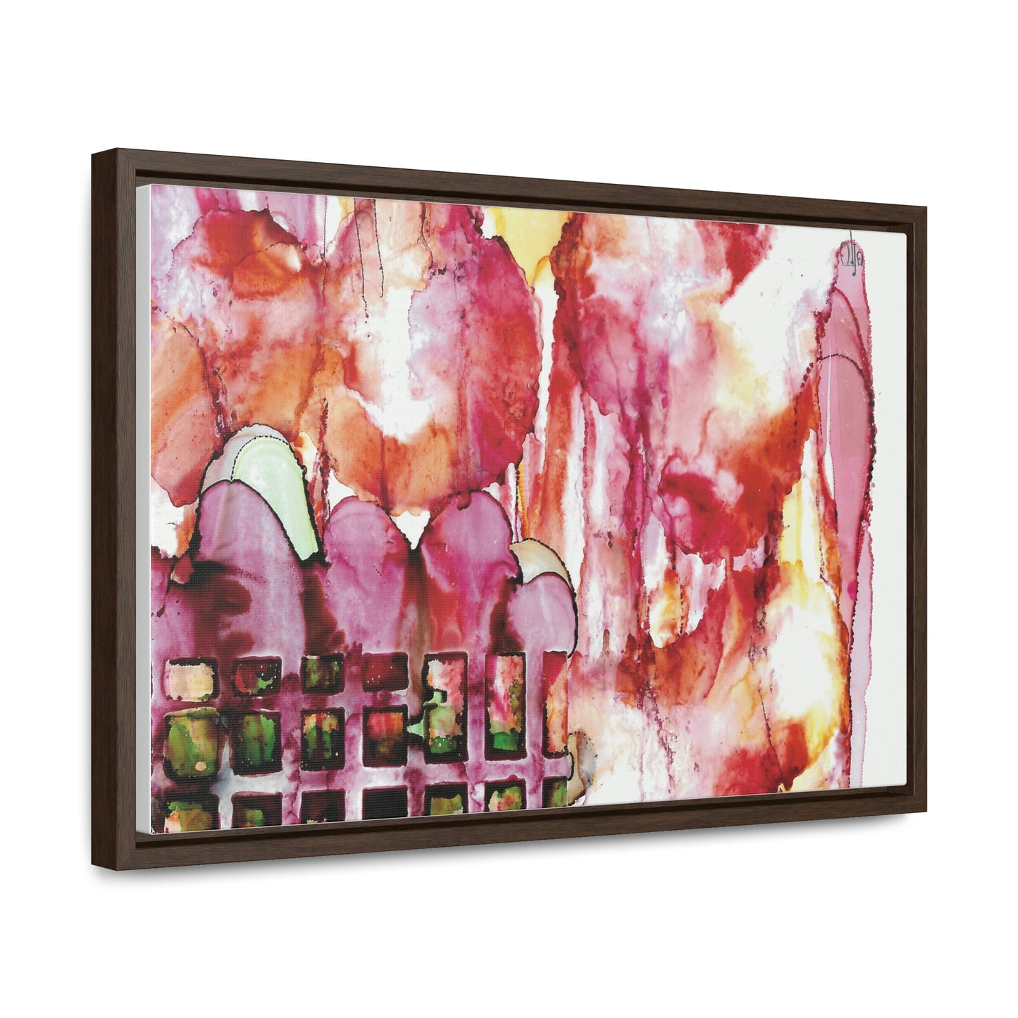 Off the Grid 13 Framed Canvas Print - Alja Design
