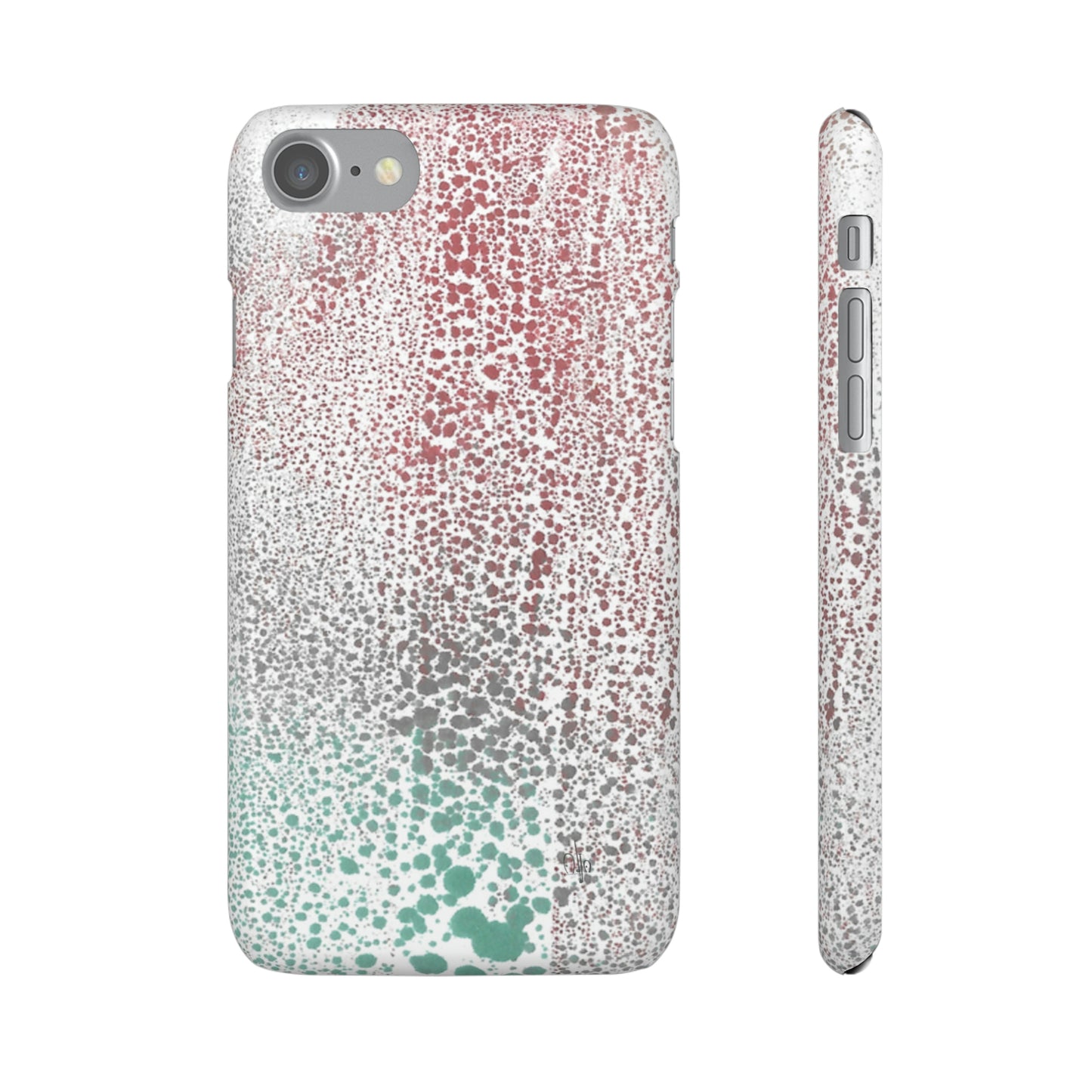 iPhone Samsung Galaxy Pixel5G Snap Case Phone Case Gradient Drip - Alja Design
