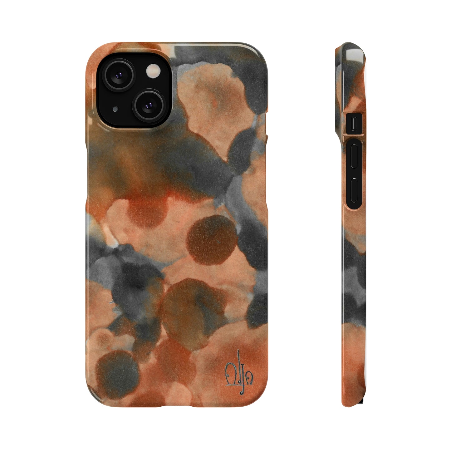 iPhone Samsung Galaxy Pixel5G Snap Case Phone Case Cool Magma - Alja Design