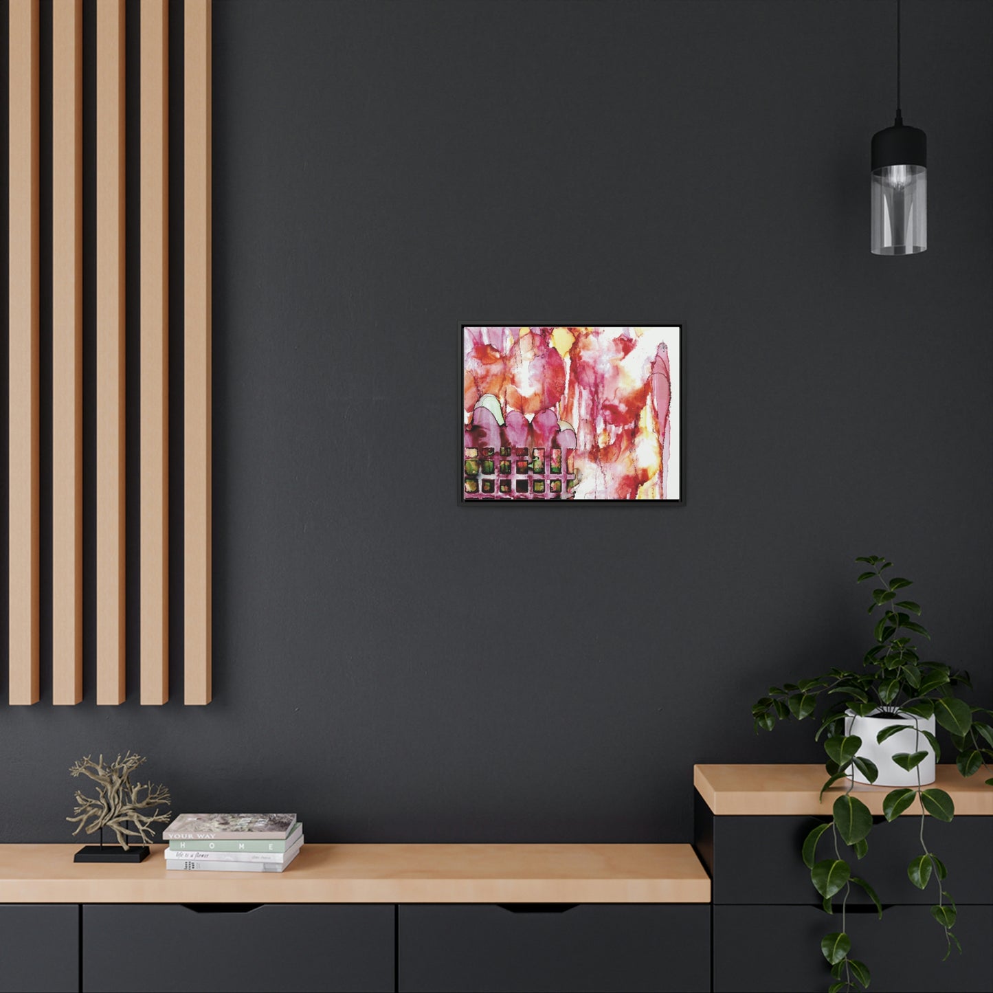 Off the Grid 13 Framed Canvas Print - Alja Design