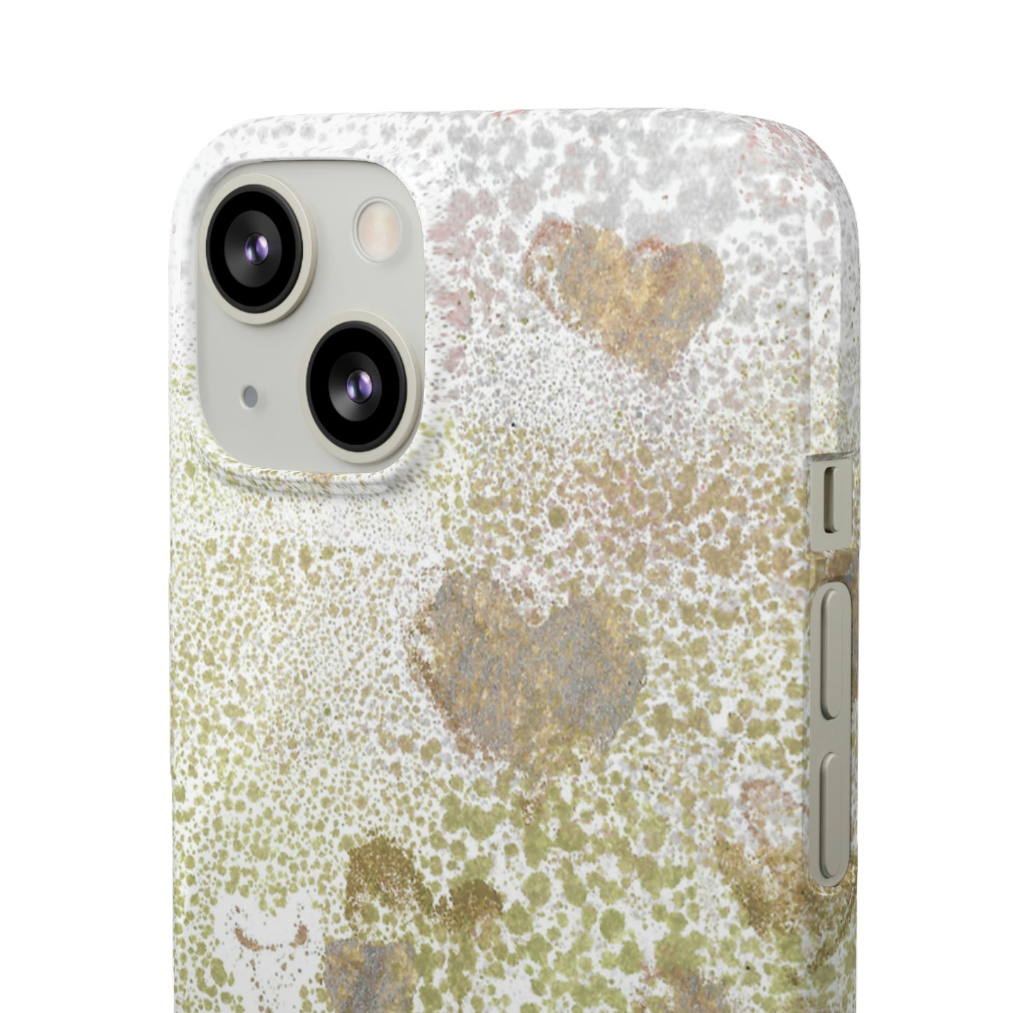 iPhone Samsung Galaxy Pixel5G Snap Case Phone Case Green Hearts - Alja Design
