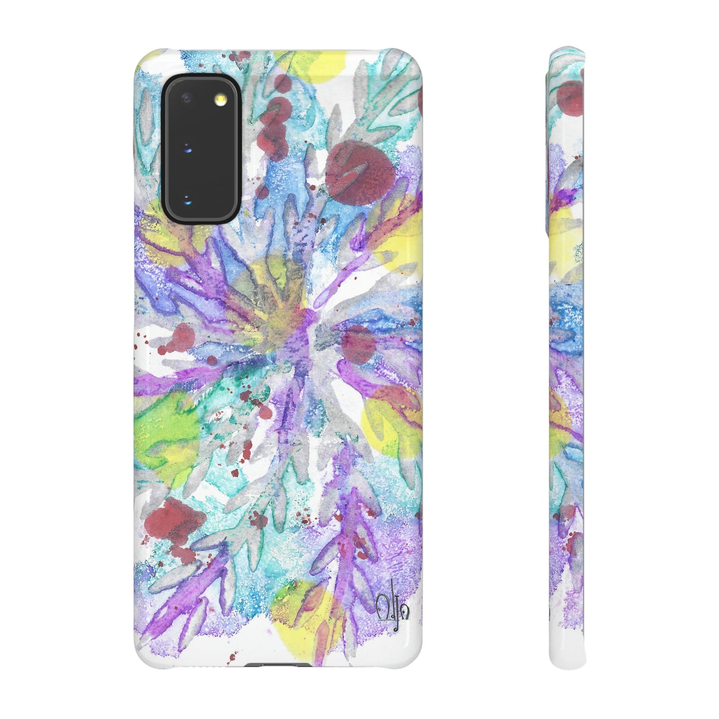 iPhone Samsung Galaxy Pixel5G Snap Case Phone Case Winter Colors - Alja Design