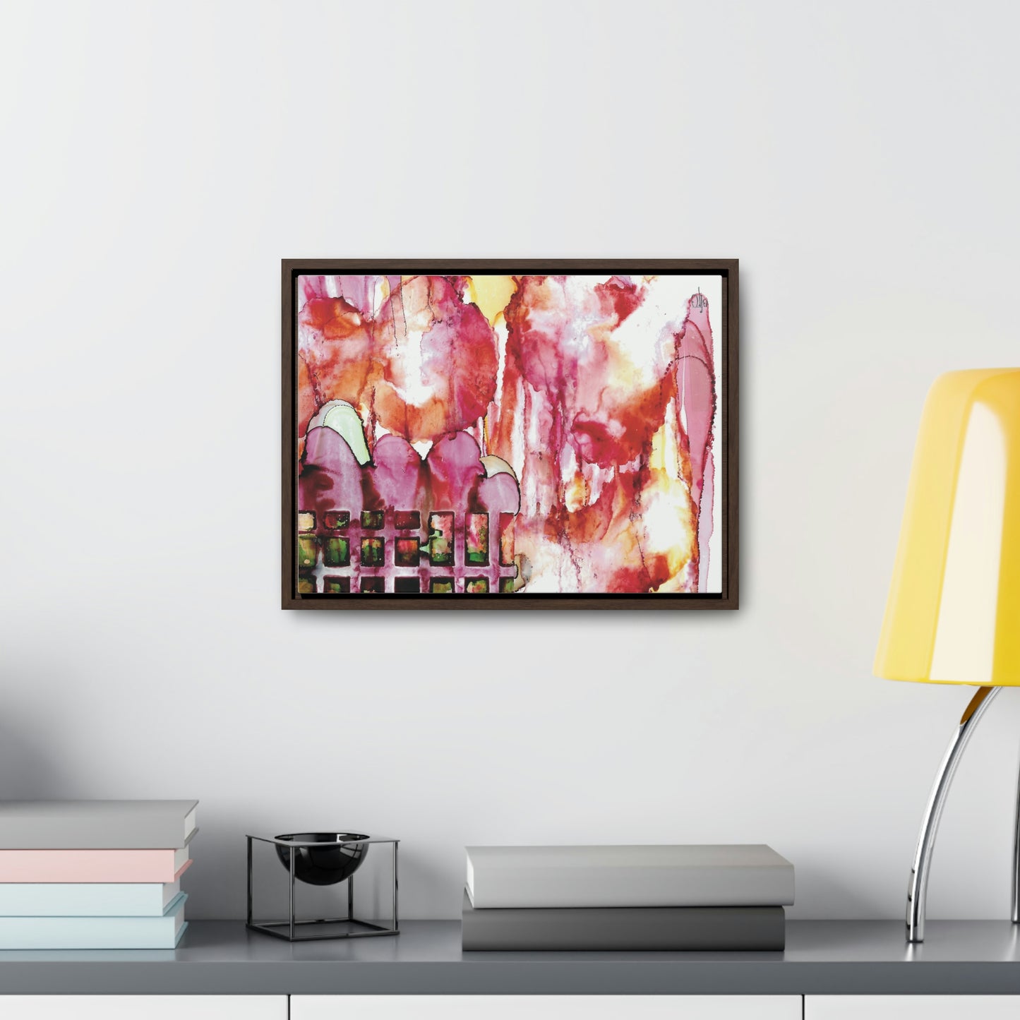Off the Grid 13 Framed Canvas Print - Alja Design