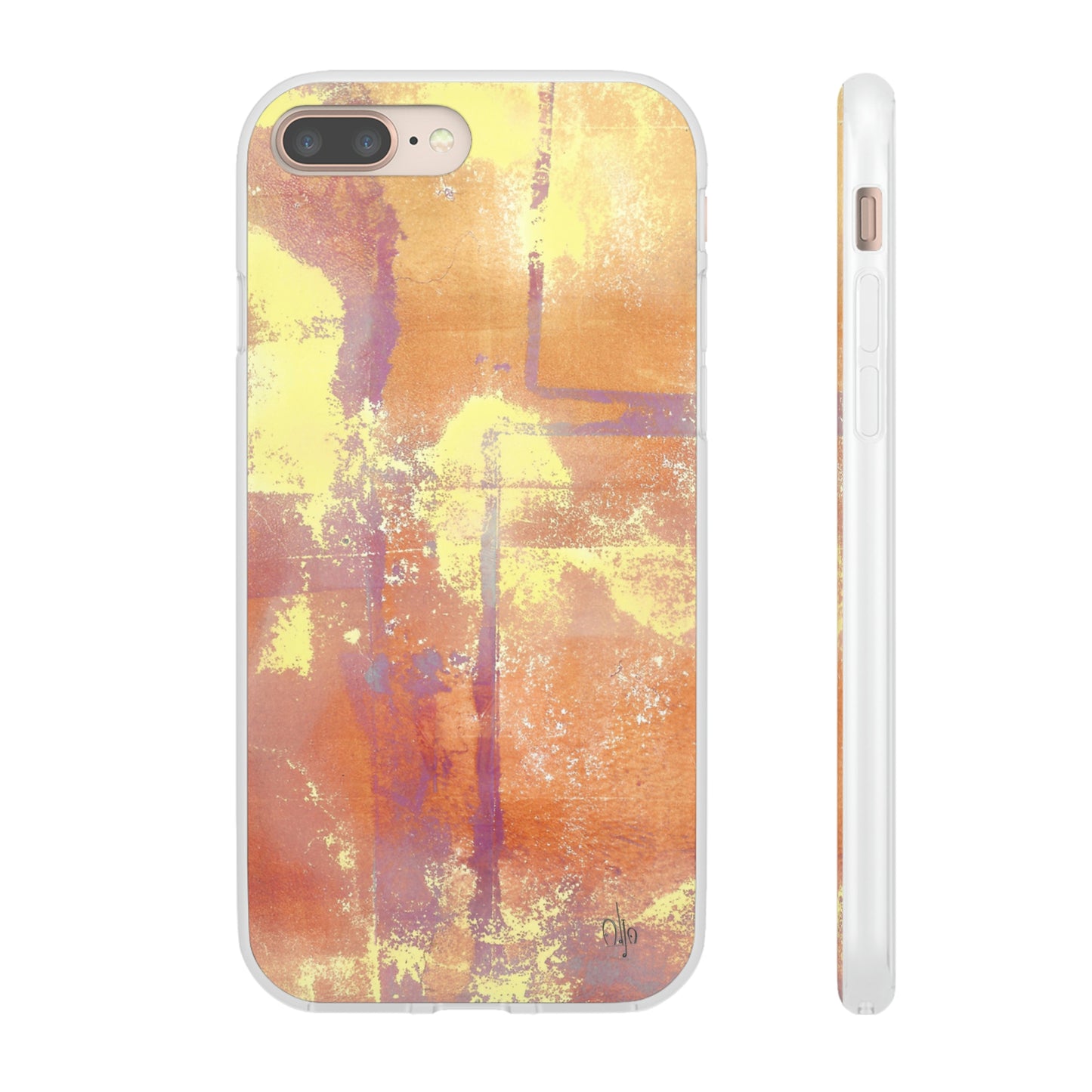 iPhone and Samsung Galaxy Flexi Phone Case Passionate Orange - Alja Design