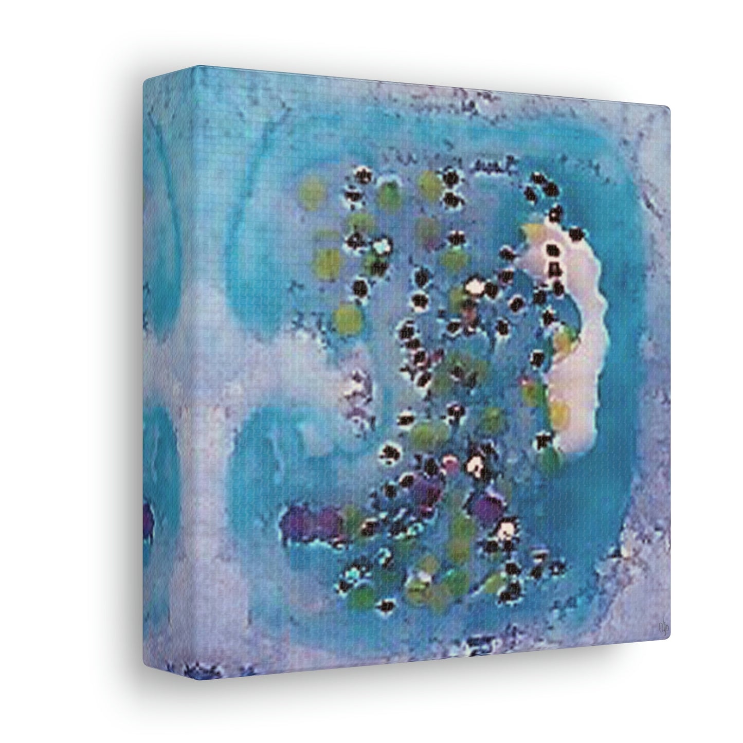Fractal Blue 12 Canvas Print - Alja Design