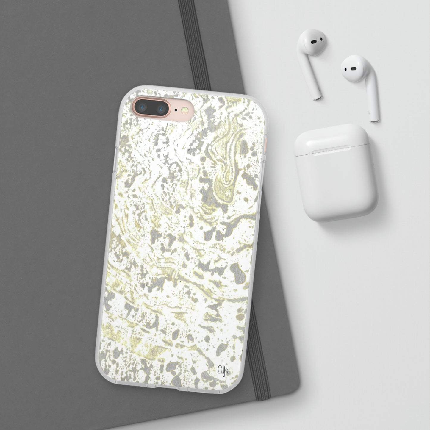 iPhone and Samsung Galaxy Flexi Phone Case Sandy Shells - Alja Design