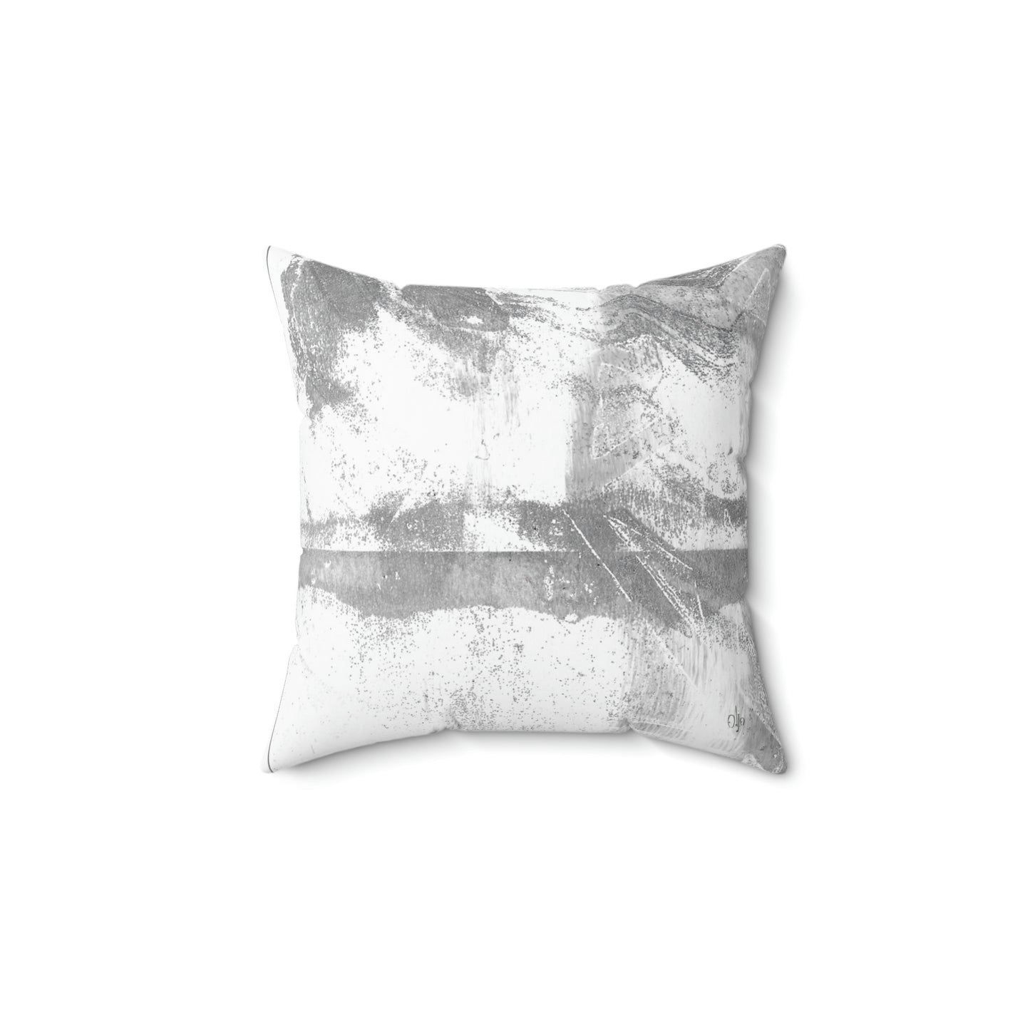 Grey Wall Square Pillow - Alja Design
