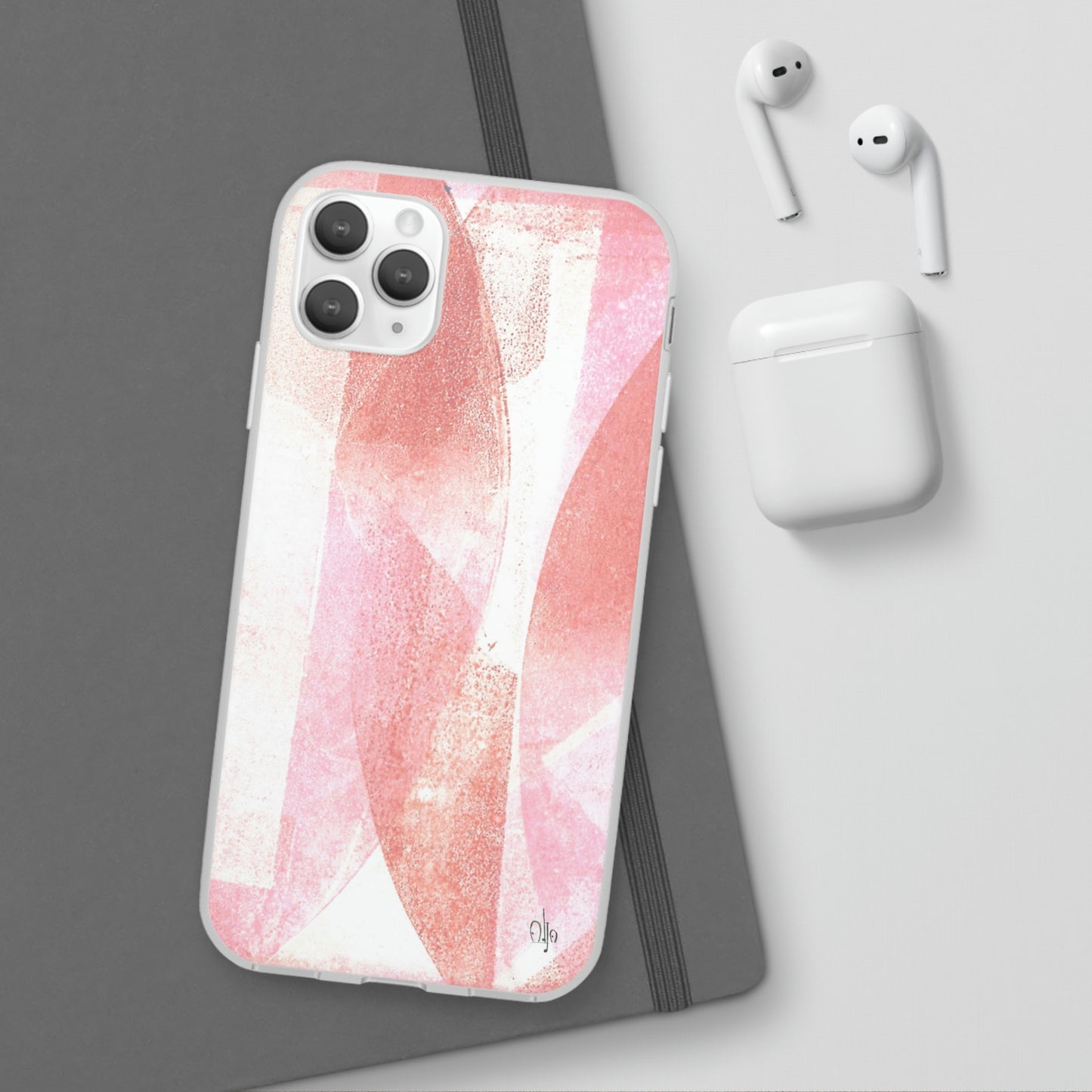 iPhone and Samsung Galaxy Flexi Phone Case Red Glass - Alja Design