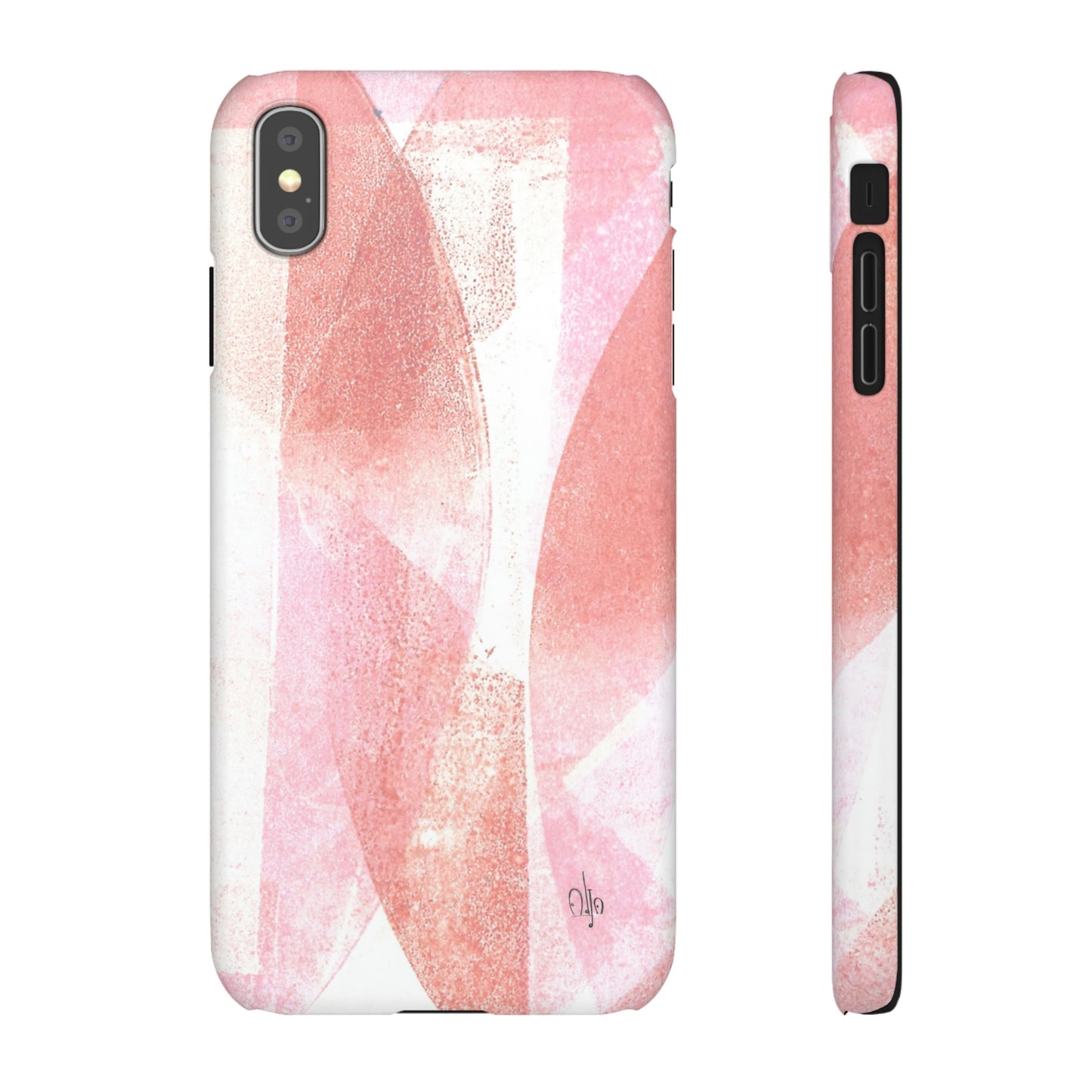 iPhone Samsung Galaxy Pixel5G Snap Case Phone Case Red Glass