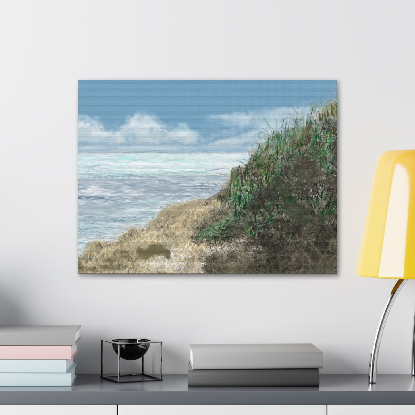 West Cliff Canvas Print - Alja Design