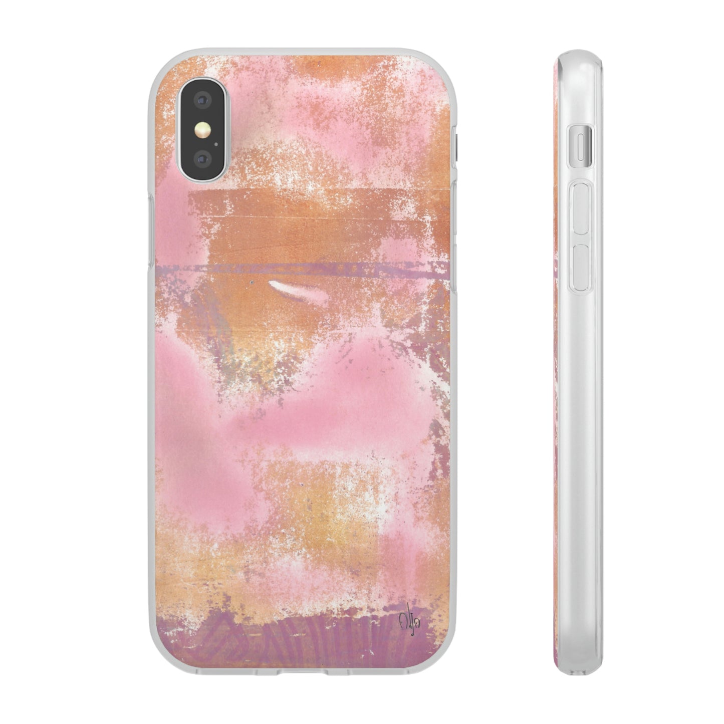 iPhone and Samsung Galaxy Flexi Phone Case Passionate Pink - Alja Design