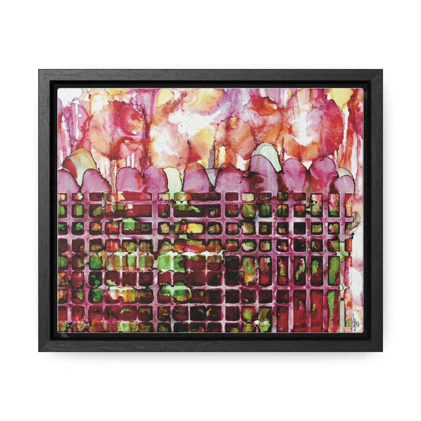 Off the Grid 14 Framed Canvas Print - Alja Design
