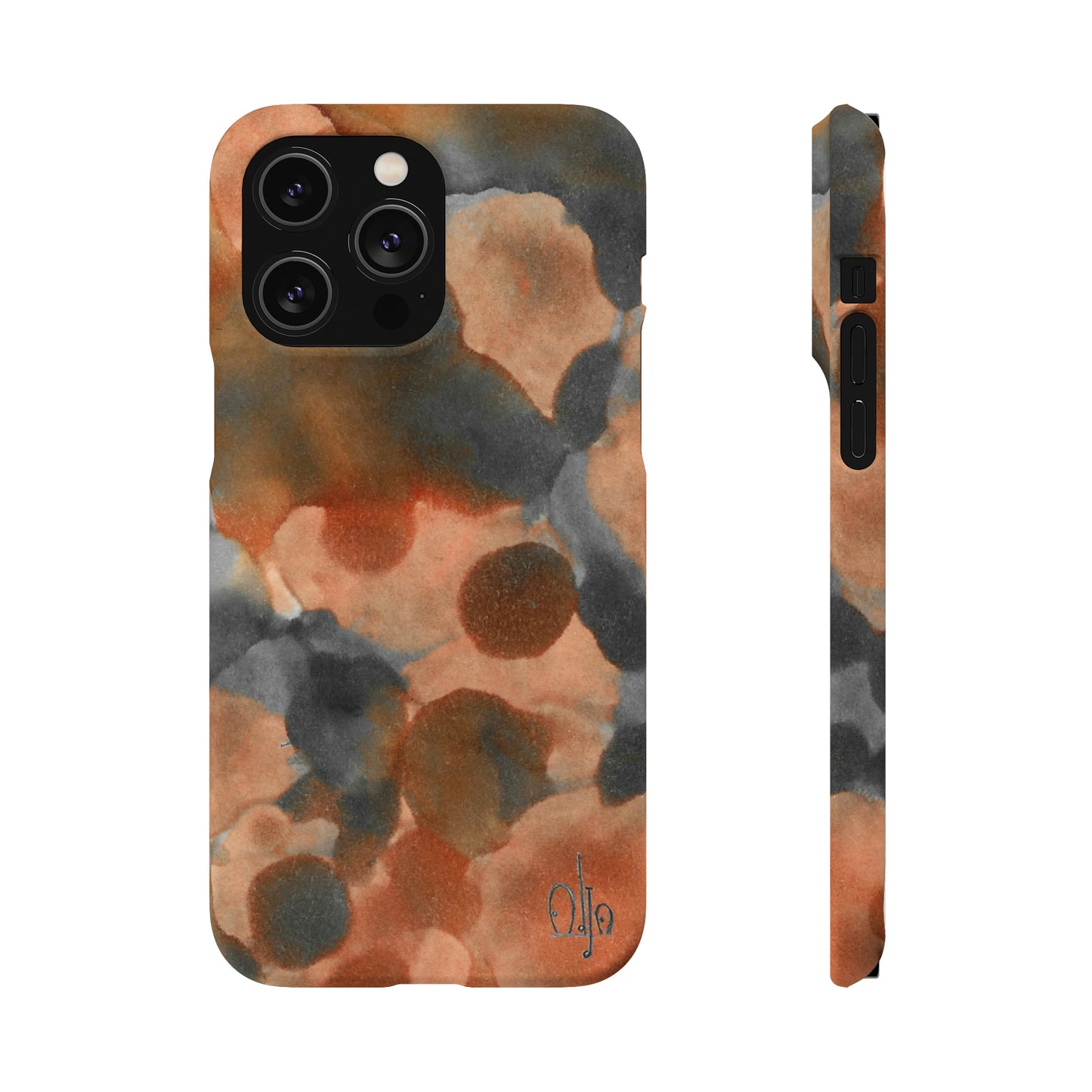 iPhone Samsung Galaxy Pixel5G Snap Case Phone Case Cool Magma - Alja Design