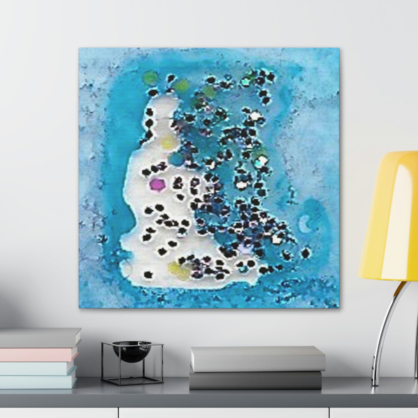 Fractal Blue 11 Canvas Print - Alja Design