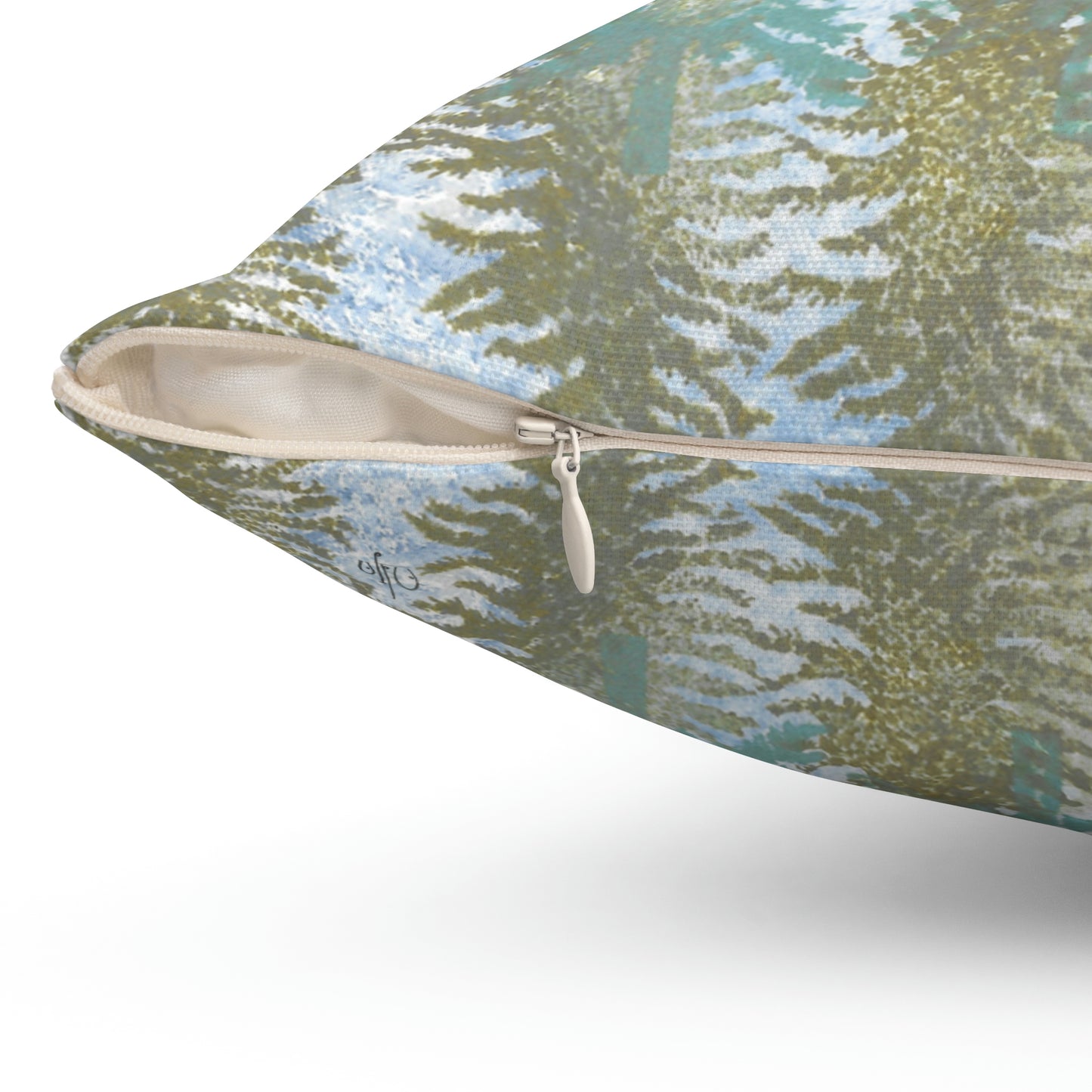 Evergreen Forest Square Pillow - Alja Design