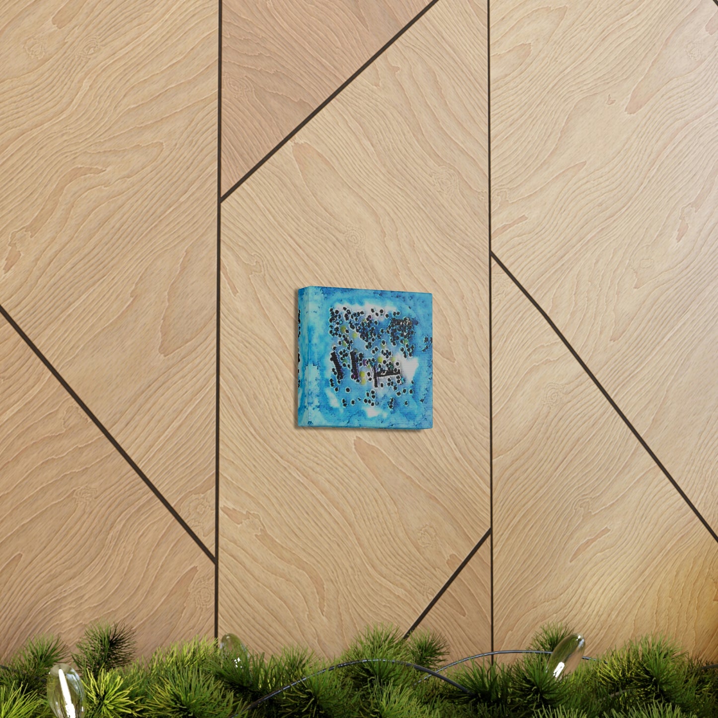 Fractal Blue 3 Canvas Print - Alja Design