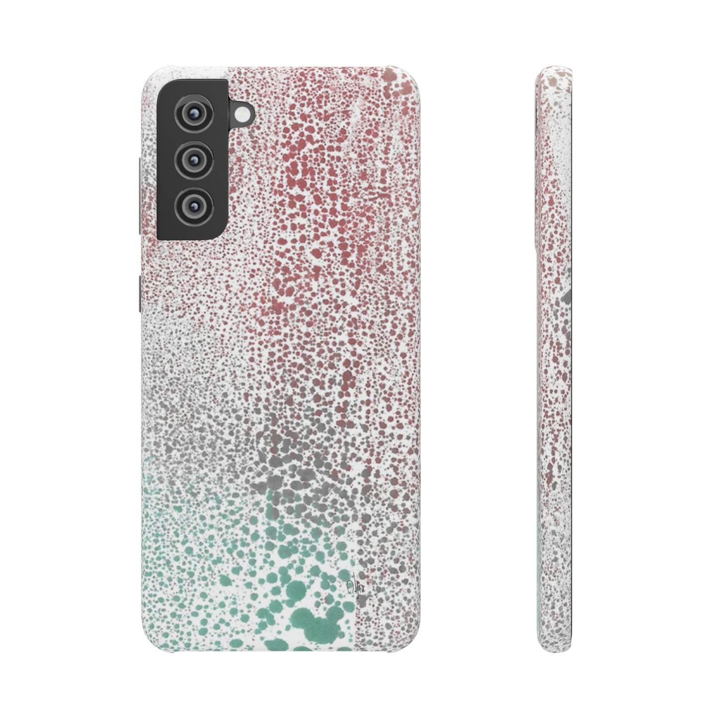 iPhone Samsung Galaxy Pixel5G Snap Case Phone Case Gradient Drip - Alja Design