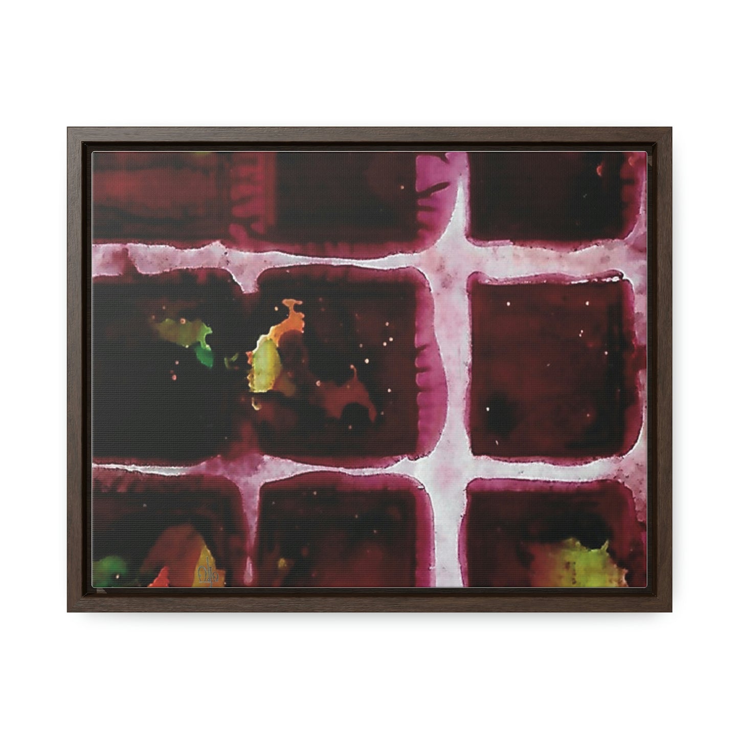 Off the Grid 10 Framed Canvas Print - Alja Design