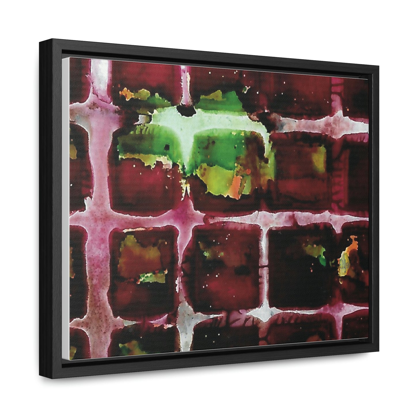 Off the Grid 7 Framed Canvas Print - Alja Design